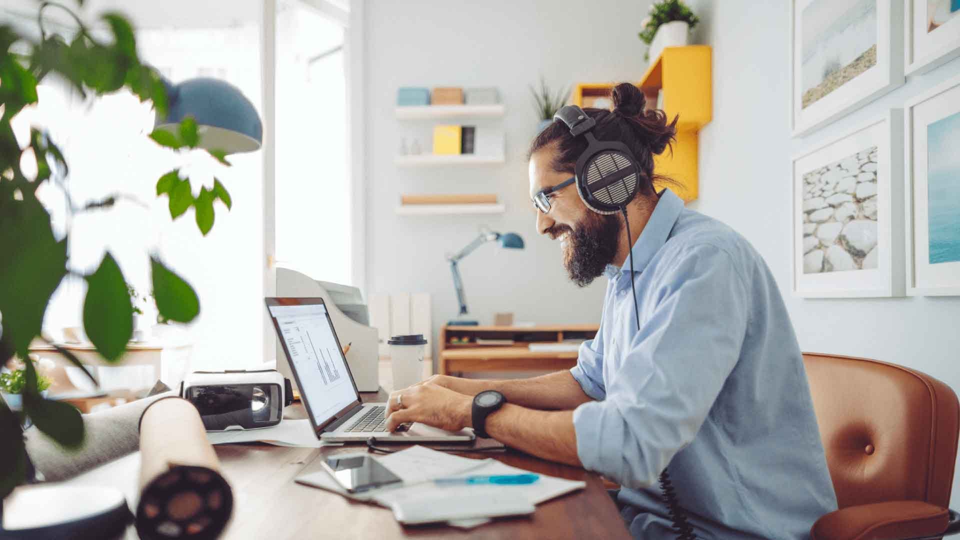 Student offsetting the cost of university by studying and working part-time.