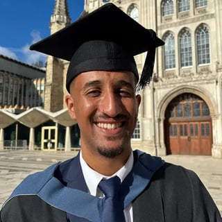 Jacob Mangoro at graduation