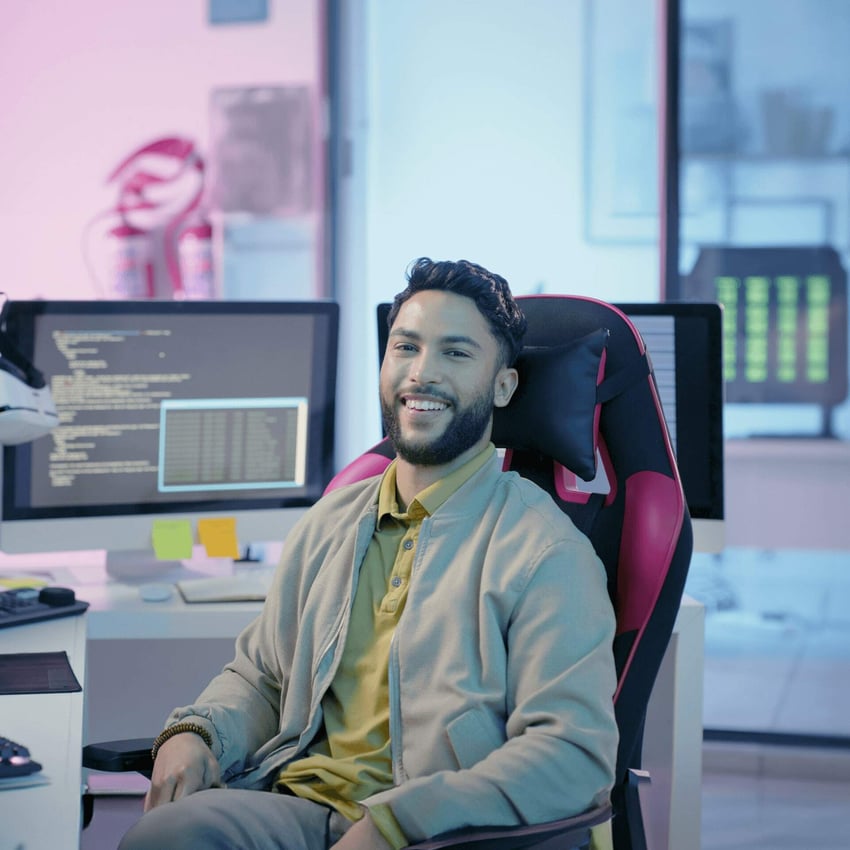 Developer using an object oriented language like Python and data analysis to make updates to a mobile application.