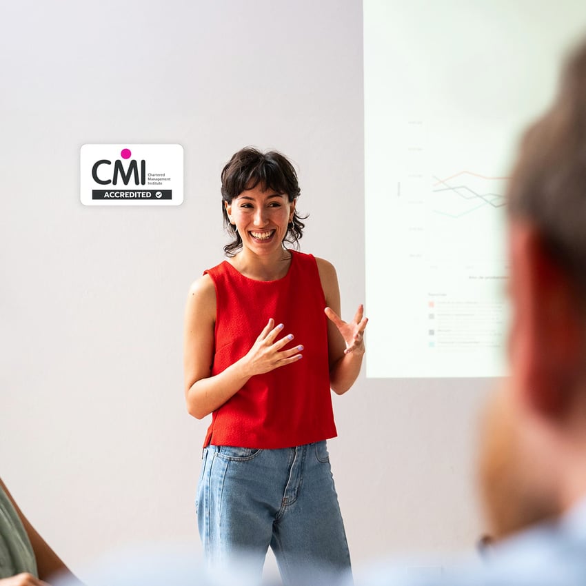 Young professional leading a seminar on psychology