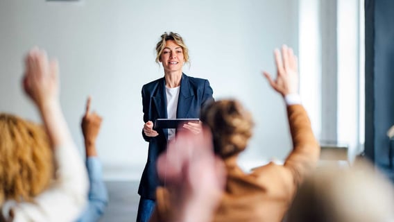 Director of human resources advising senior leaders