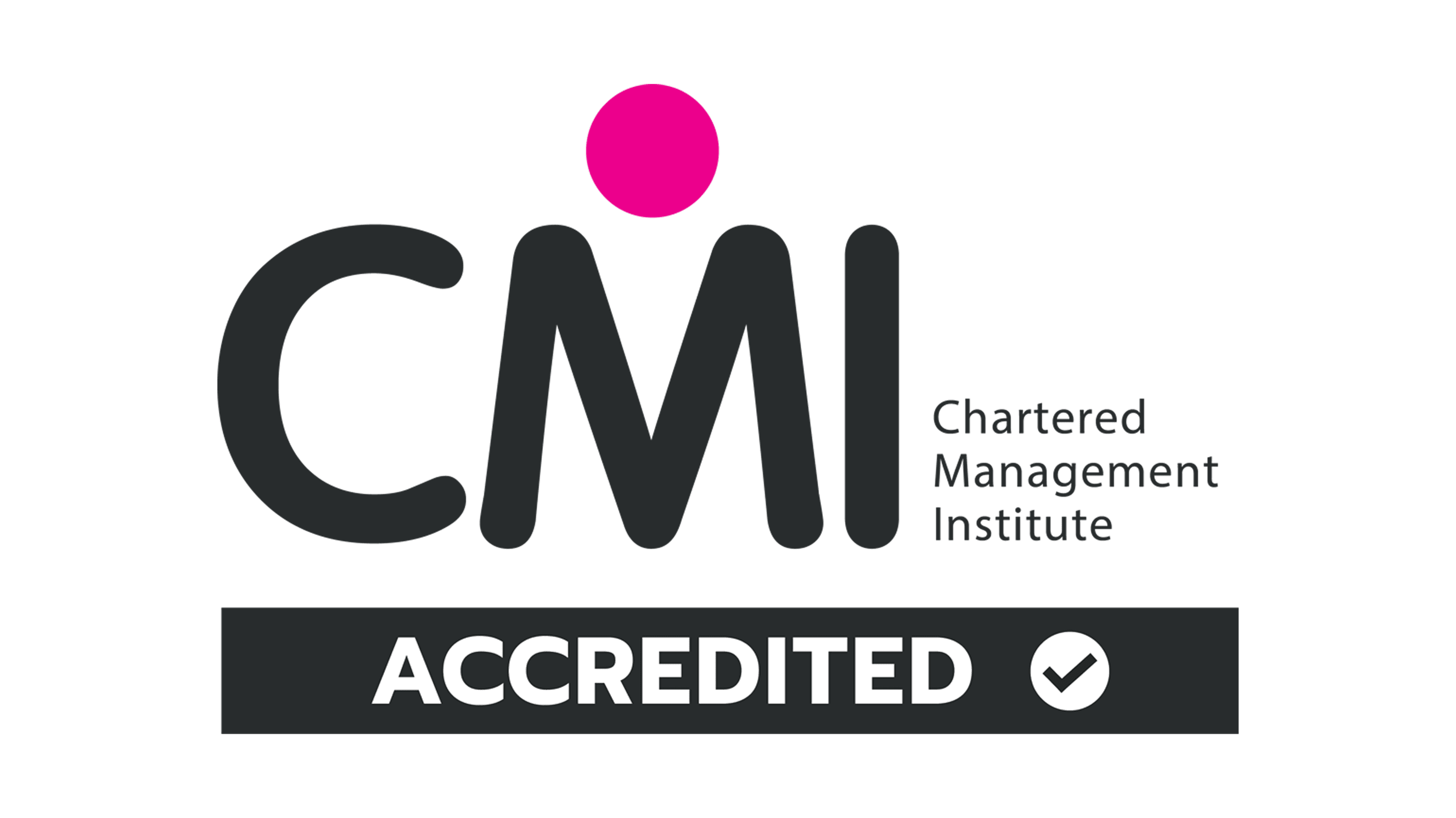 CMI accredited logo from the Chartered Management Institute