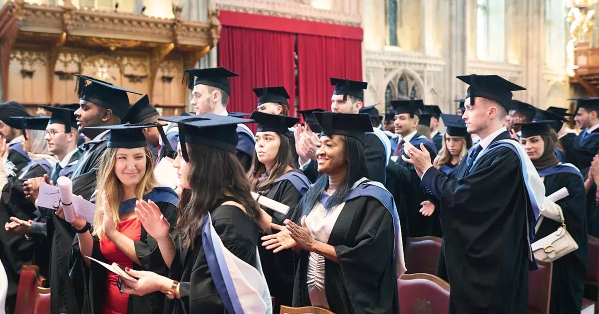 Walbrook and LIBF Graduates celebrating at the London Guildhall